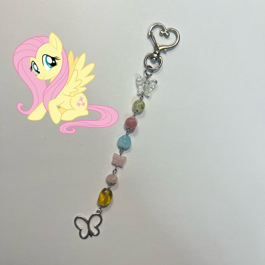 fluttershy keychain
